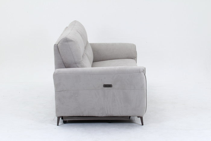 電動リクライナー FIRST ワイドラブ GY グレｰ 幅1900×奥行990×高さ970mm fj-49117の画像