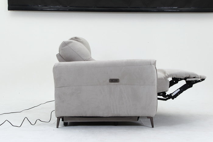 電動リクライナー FIRST ワイドラブ GY グレｰ 幅1900×奥行990×高さ970mm fj-49117の画像