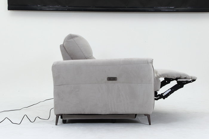 電動リクライナー FIRST ワイドラブ GY グレｰ 幅1900×奥行990×高さ970mm fj-49117の画像