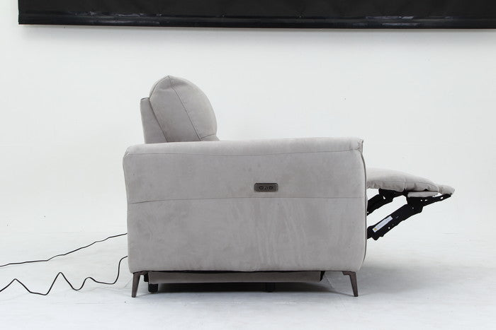 電動リクライナー FIRST ワイドラブ GY グレｰ 幅1900×奥行990×高さ970mm fj-49117の画像