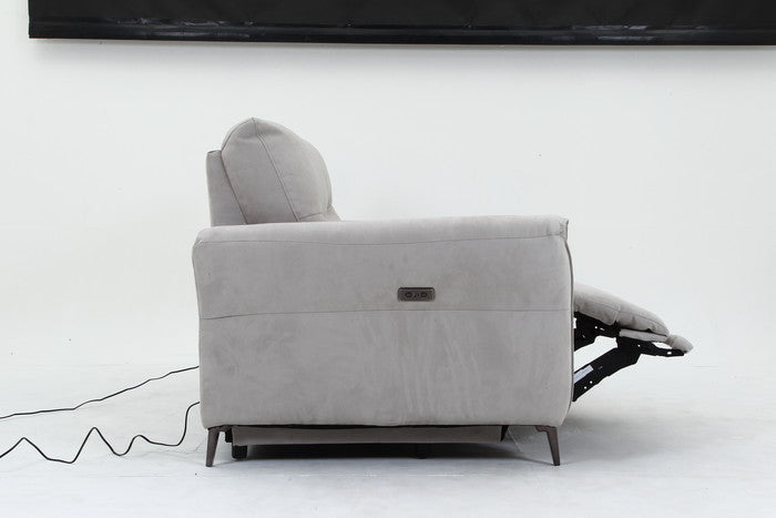 電動リクライナー FIRST ワイドラブ GY グレｰ 幅1900×奥行990×高さ970mm fj-49117の画像