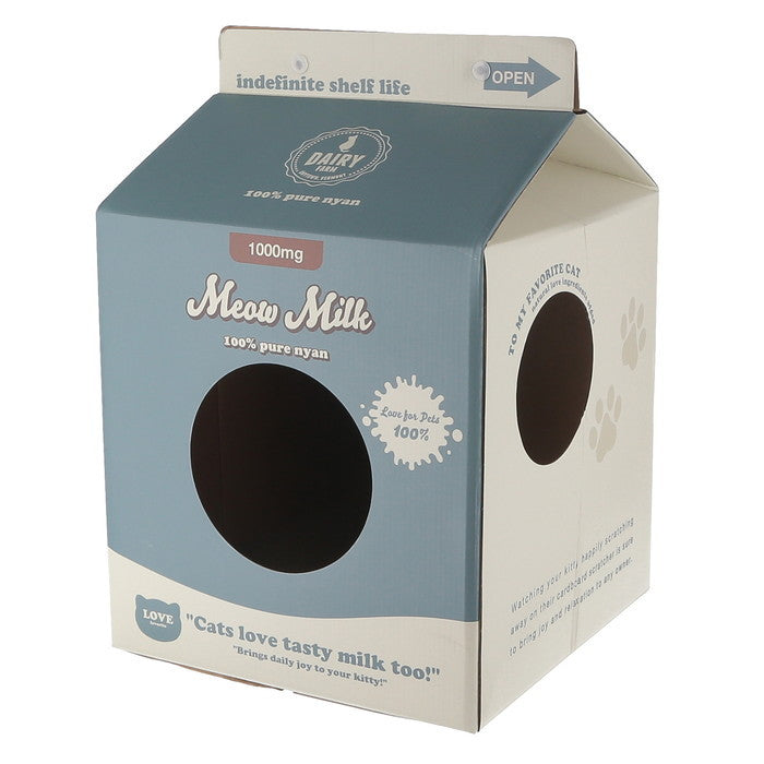 猫用 ネコ用 爪とぎ KDタイプ 牛乳パック ブルー 幅330×奥行330×高さ485 fj-49193の画像