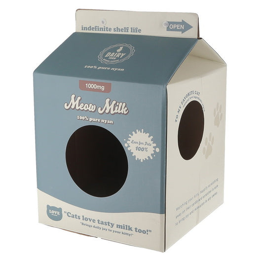 猫用 ネコ用 爪とぎ KDタイプ 牛乳パック ブルー 幅330×奥行330×高さ485 fj-49193の画像