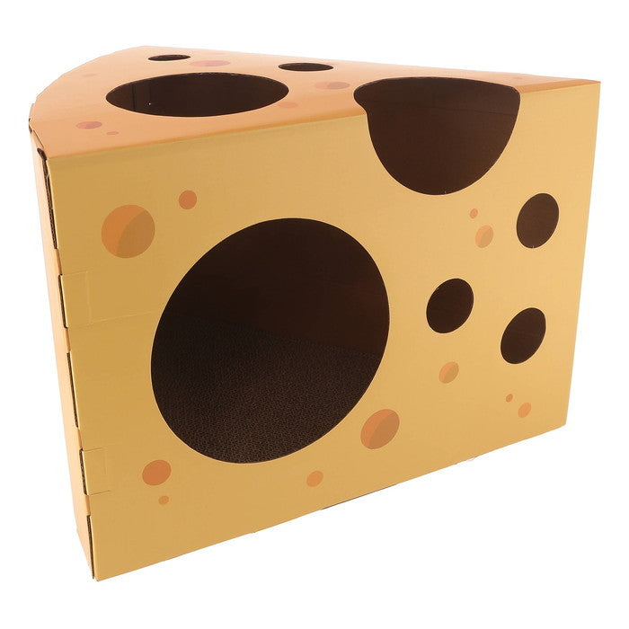 猫用 ネコ用 爪とぎ KDタイプ チーズ イエロー 幅420×奥行345×高さ300 fj-49195の画像