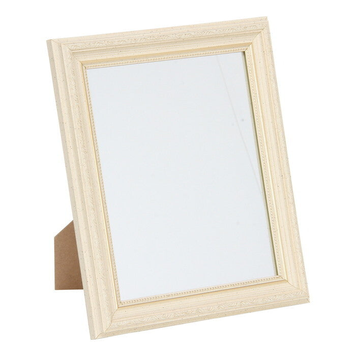 ミラー 卓上アンティーク トレント WH 白 完成品 W250×D26×H300mm 0.6kg fj-50006の画像