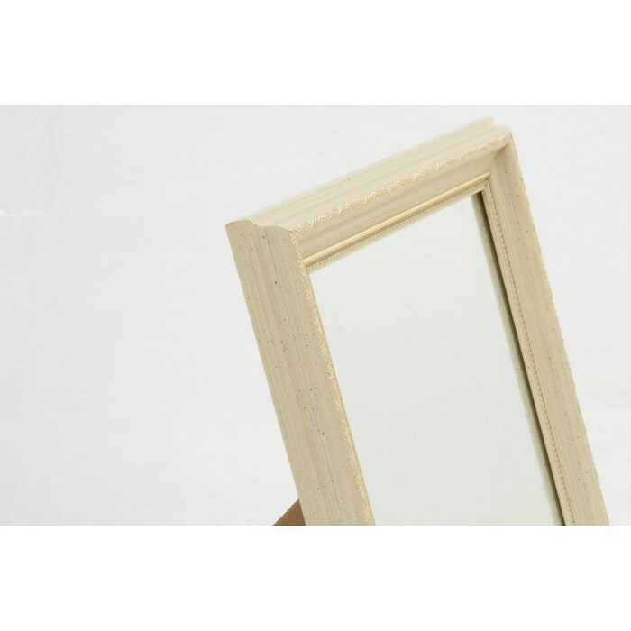 ミラー 卓上アンティーク トレント WH 白 完成品 W250×D26×H300mm 0.6kg fj-50006の画像
