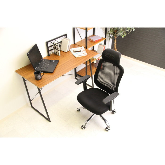 オフィスチェア デスクチェア パソコンチェア ヘッド付 アンテロプ ブラック HLC-1255F BK fj-50095の画像