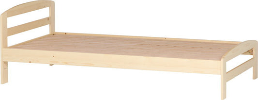 木製ベッド スアレスNA YSB-1062 ナチュラル 幅1010×奥行2010×高さ670mm fj-50205の画像
