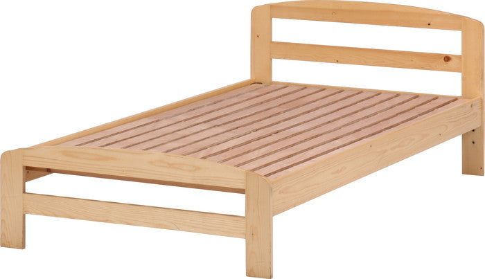 木製ベッド スアレスNA YSB-1062 ナチュラル 幅1010×奥行2010×高さ670mm fj-50205の画像