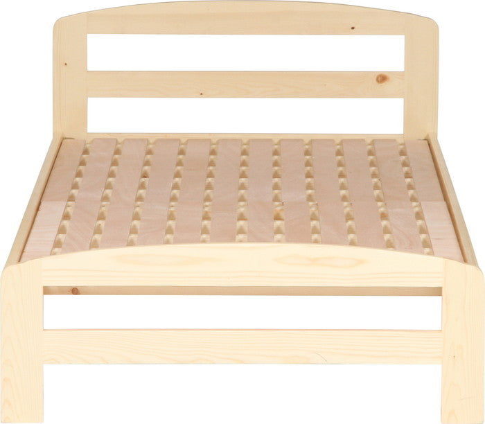 木製ベッド スアレスNA YSB-1062 ナチュラル 幅1010×奥行2010×高さ670mm fj-50205の画像