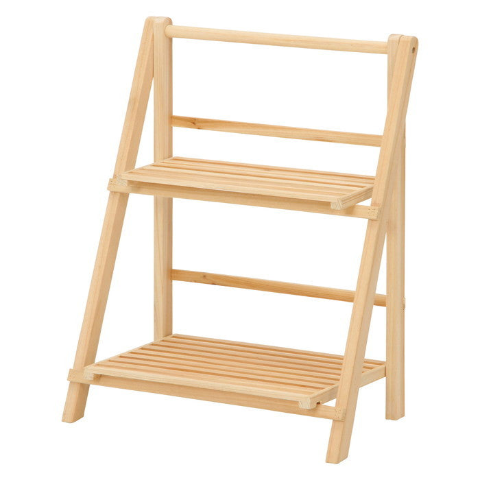 2段ラック ナチュラル 幅360×奥行205×高さ460 fj-50620の画像