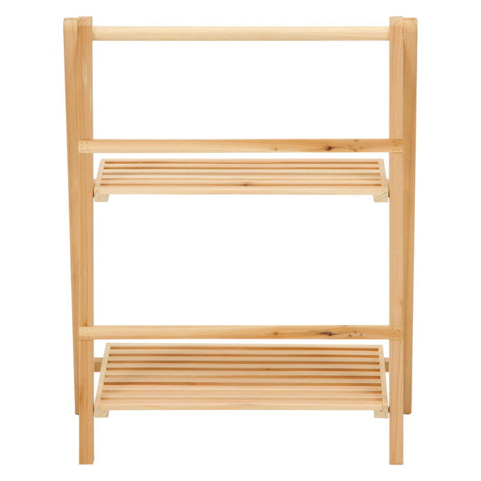 2段ラック ナチュラル 幅360×奥行205×高さ460 fj-50620の画像