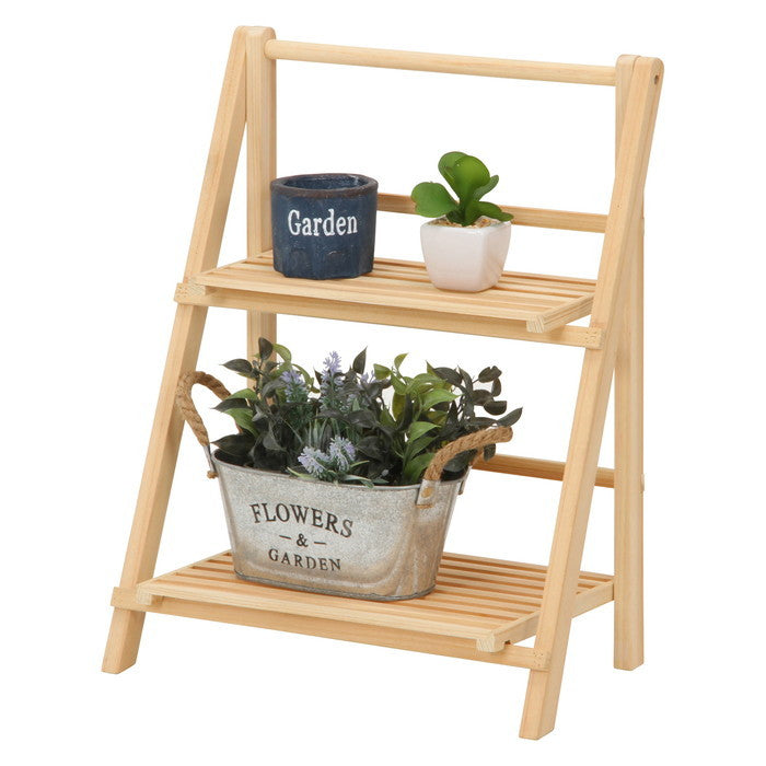 2段ラック ナチュラル 幅360×奥行205×高さ460 fj-50620の画像