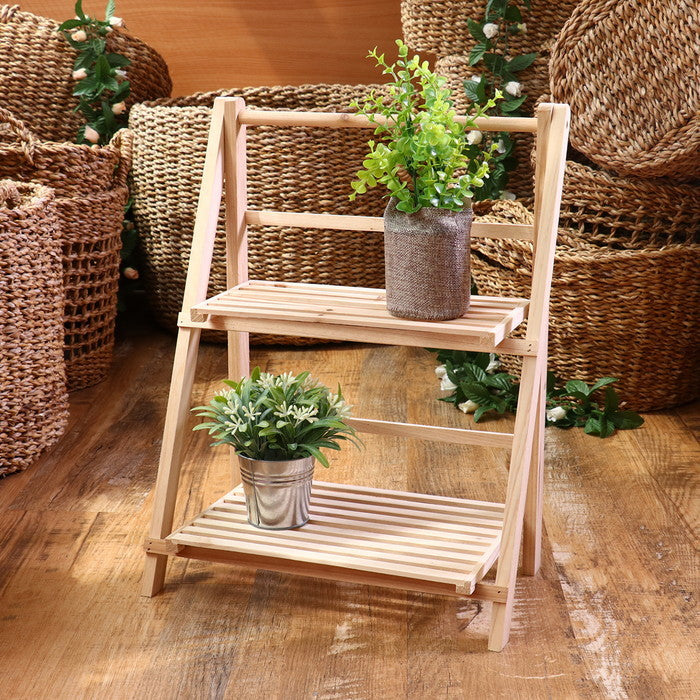 2段ラック ナチュラル 幅360×奥行205×高さ460 fj-50620の画像