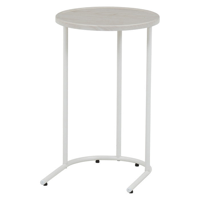 Chamill サイドテーブル ホワイト 白 幅340×奥行388×高さ535 fj-50719の画像