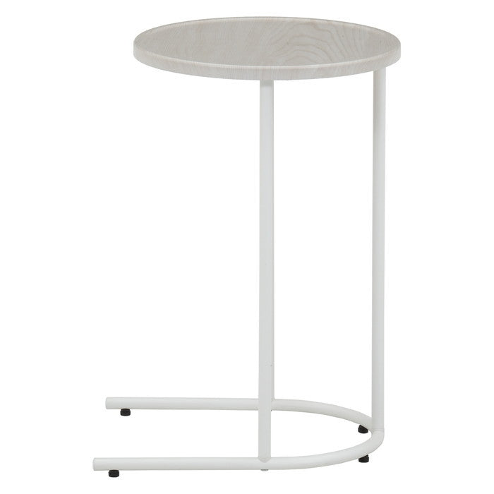 Chamill サイドテーブル ホワイト 白 幅340×奥行388×高さ535 fj-50719の画像