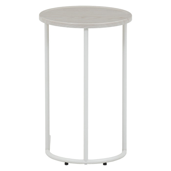 Chamill サイドテーブル ホワイト 白 幅340×奥行388×高さ535 fj-50719の画像