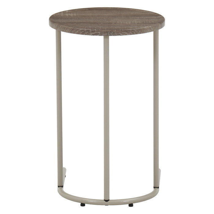 Chamill サイドテーブル グレージュ 幅340×奥行388×高さ535 fj-50720の画像