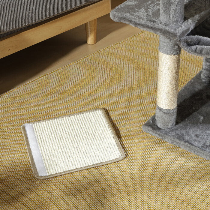 くるっと爪とぎシート S ナチュラル 完成品 W300×D285×H8mm fj-51119の画像