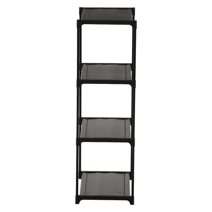 フリーラック4段 パイプ 黒 組立品 W545×D300×H930mm 1.05kg fj-51129の画像