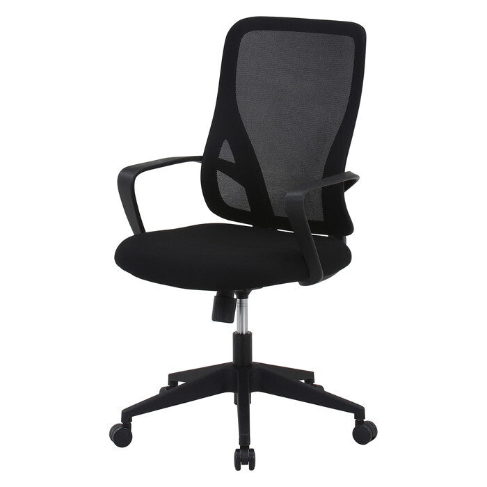 デザインチェア シンプル パレット BK ブラック 組立品 W605×D620×H950-1020mm 10.12kg fj-51131の画像