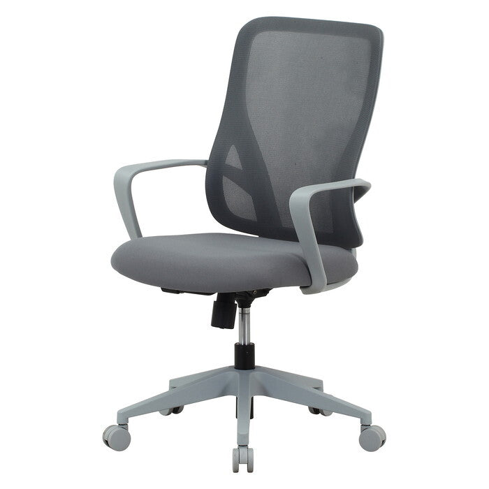 デザインチェア シンプル パレット GY グレー 組立品 W605×D620×H950-1020mm 10.12kg fj-51132の画像