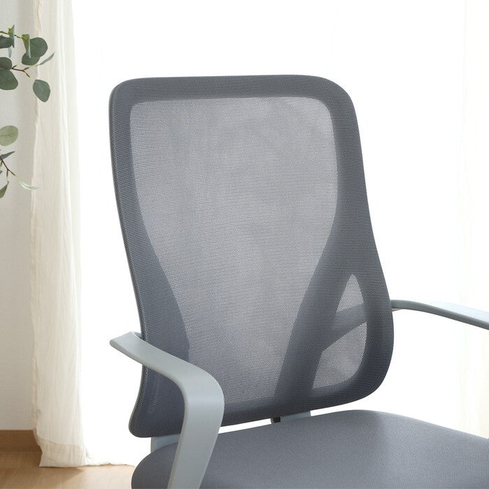 デザインチェア シンプル パレット GY グレー 組立品 W605×D620×H950-1020mm 10.12kg fj-51132の画像