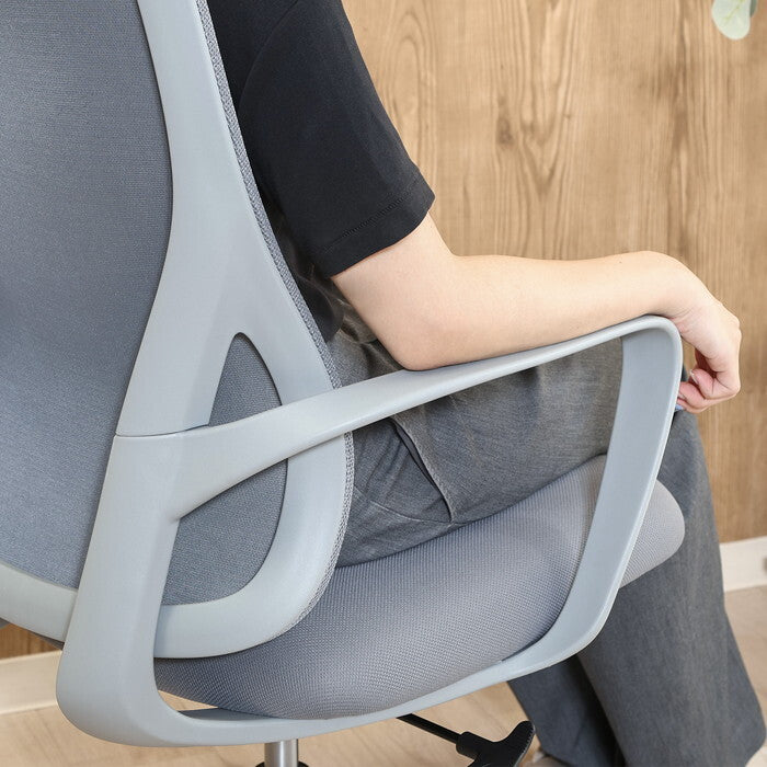 デザインチェア シンプル パレット GY グレー 組立品 W605×D620×H950-1020mm 10.12kg fj-51132の画像