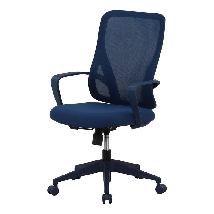 デザインチェア シンプル パレット BL ブルー 組立品 W605×D620×H950-1020mm 10.12kg fj-51133の画像