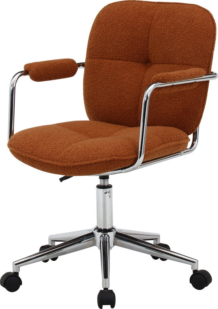 オフィスチェア デスクチェア ルル OR DM1157AOR オレンジ 幅550×奥行670×高さ830?920mm fj-51206の画像