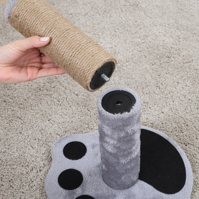 猫用 ネコ用 爪とぎ ポールタイプ ねこぱんち グレー グレー 幅290×奥行290×高さ445 fj-51248の画像