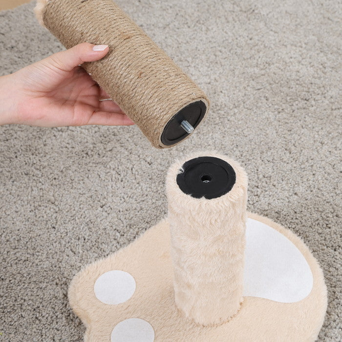 猫用 ネコ用 爪とぎ ポールタイプ ねこぱんち ブラウン 幅290×奥行290×高さ445 fj-51249の画像