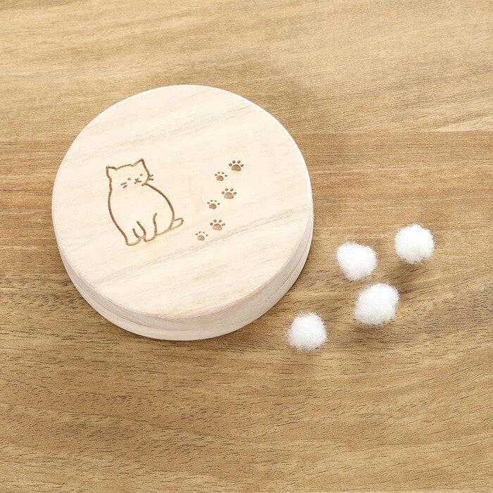 毛玉ケース とことこ ナチュラル 完成品 W120×D120×H29mm 0.045kg fj-51269の画像