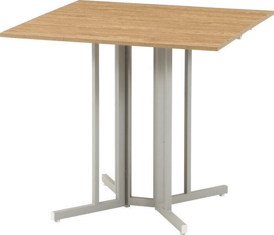 折りたたみ マルチテーブル 両バタフライ W80 ターニップ NA ナチュラル 組立品 W800×D800×H720mm fj-51286の画像