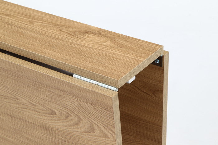 折りたたみ マルチテーブル 両バタフライ W80 ターニップ NA ナチュラル 組立品 W800×D800×H720mm fj-51286の画像