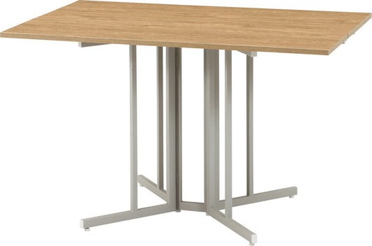 折りたたみ マルチテーブル 両バタフライ  W120 ターニップ NA ナチュラル 組立品 W1200×D800×H720mm fj-51288の画像