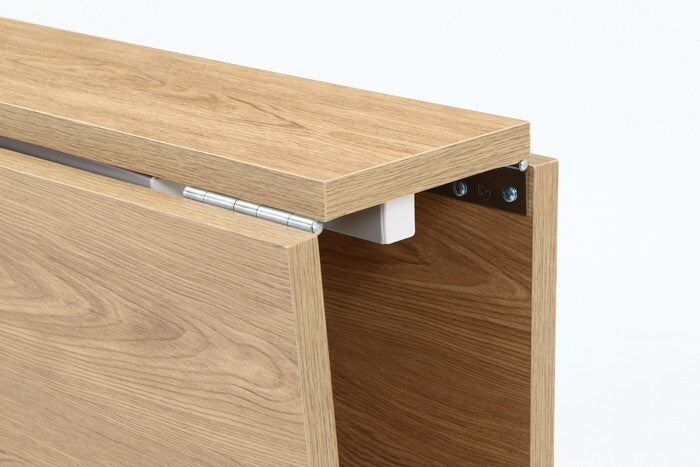 折りたたみ マルチテーブル 両バタフライ  W120 ターニップ NA ナチュラル 組立品 W1200×D800×H720mm fj-51288の画像