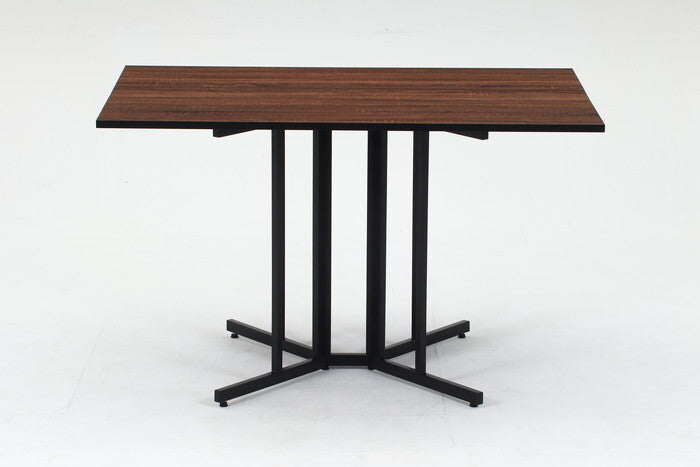 折りたたみ マルチテーブル 両バタフライ W120 ターニップ BR ブラウン 組立品 W1200×D800×H720mm fj-51289の画像