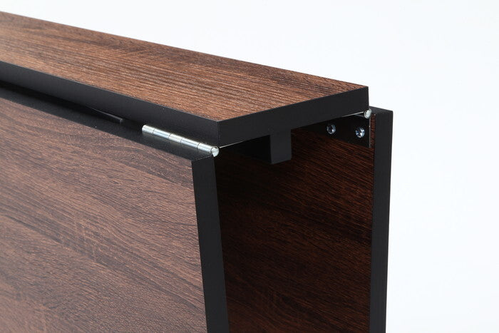 折りたたみ マルチテーブル 両バタフライ W120 ターニップ BR ブラウン 組立品 W1200×D800×H720mm fj-51289の画像