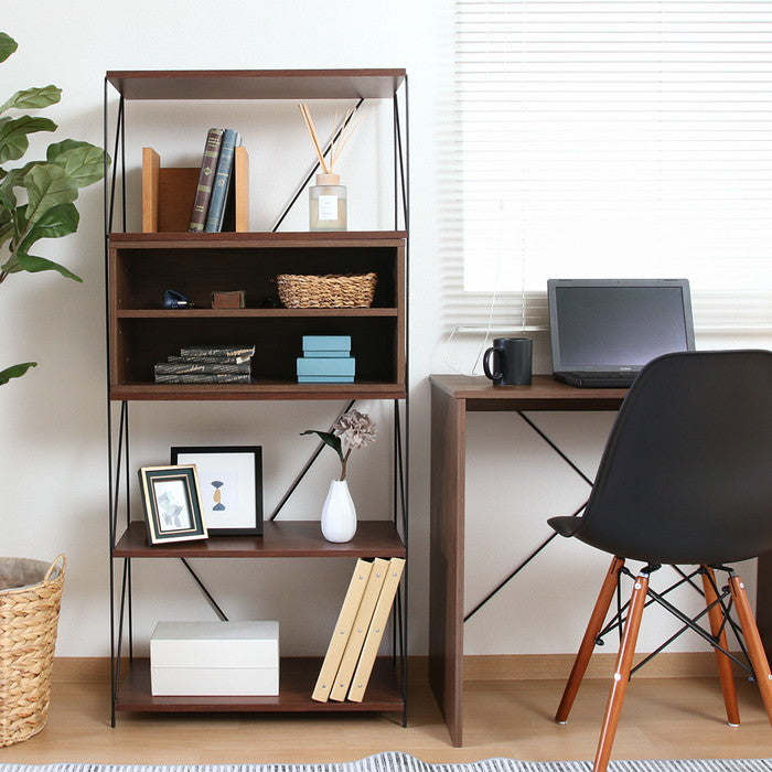 EZBO コネクトボックス 棚付き MBR EZ-CB60SH ミディアムブラウン 幅600×奥行320×高さ310mm fj-51405の画像