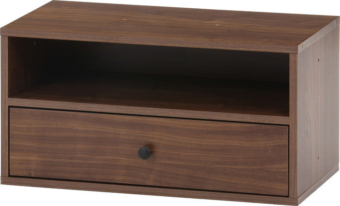 EZBO コネクトボックス 引出1杯 MBR EZ-CB601D ミディアムブラウン 幅600×奥行320×高さ310mm fj-51406の画像