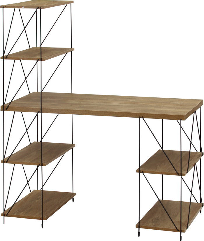 EZBO ワイヤーデスク NA EZ-WDK120 ナチュラル 幅1220×奥行620×高さ1360mm fj-51413の画像