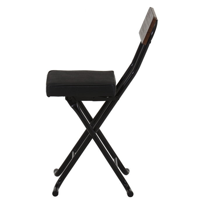 チェアー 厚座スリム ノエル BK ブラック 完成品 W365×D460×H735mm 2.96kg fj-51429の画像
