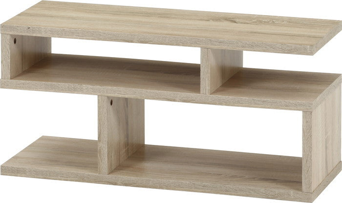 S字型テレビ台 TV台 80幅 オーク H5143 オｰク 幅792×奥行295×高さ384mm fj-51488の画像