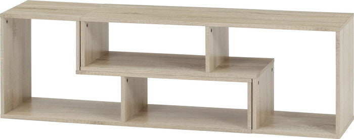 L字型伸縮テレビ台 TV台 テレビボード オーク 5142 オｰク 幅1050?2010×奥行296×高さ430mm fj-51492の画像