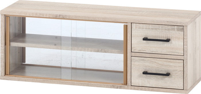 カウンター上収納ラック 80幅 オーク L1038 オｰク 幅800×奥行220×高さ290mm fj-51494の画像