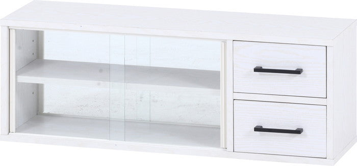 カウンター上収納ラック 80幅 オークWH L1038 オｰクホワイト 幅800×奥行220×高さ290mm fj-51495の画像