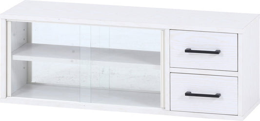 カウンター上収納ラック 80幅 オークWH L1038 オｰクホワイト 幅800×奥行220×高さ290mm fj-51495の画像