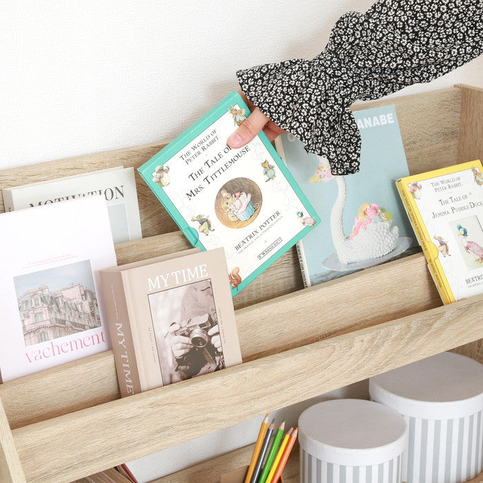 ブックラック 80幅 オーク 6762 オｰク 幅830×奥行295×高さ800mm fj-51496の画像