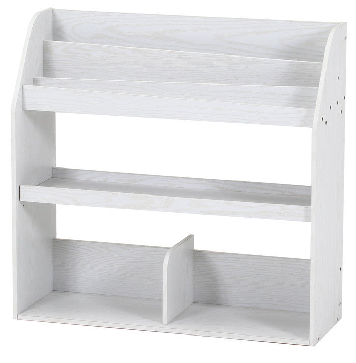 ブックラック 80幅 オークWH 6762 オｰクホワイト 幅830×奥行295×高さ800mm fj-51497の画像